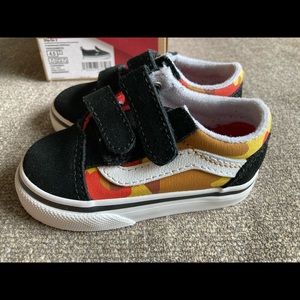 Vans Old V Skool Desert Camo 4.5T toddler sneakers